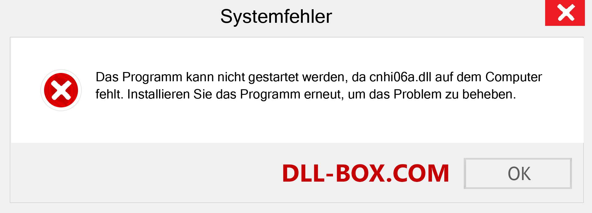 cnhi06a.dll-Datei fehlt?. Download für Windows 7, 8, 10 - Fix cnhi06a dll Missing Error unter Windows, Fotos, Bildern