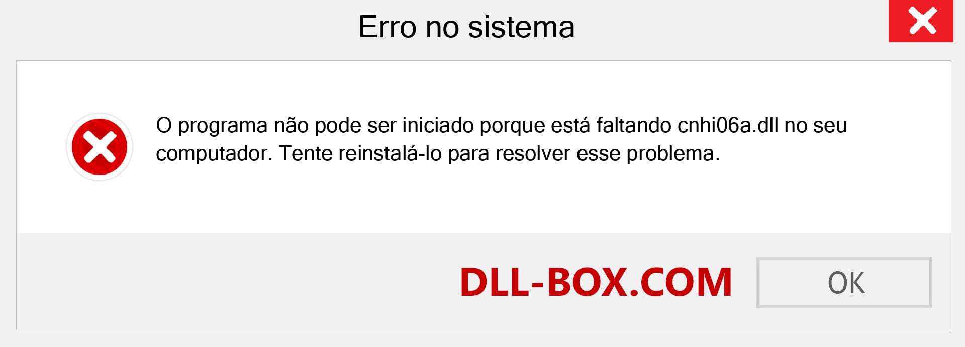 Arquivo cnhi06a.dll ausente ?. Download para Windows 7, 8, 10 - Correção de erro ausente cnhi06a dll no Windows, fotos, imagens